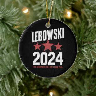 Grappige politieke naam Lebowski politieke verkiez Keramisch Ornament