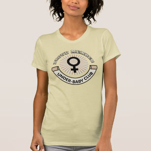 Grappige Politieke "Trotse Lid Onder-Baby Club" T-shirt