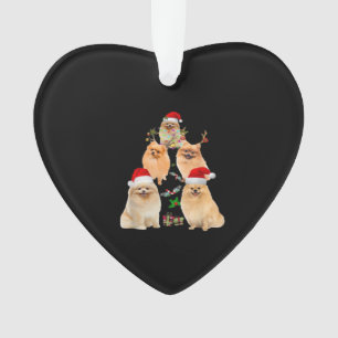 Grappige Pomeranian Kerstboom Decoratie Ornament C