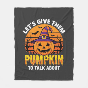 Grappige Pompoen Halloween Grappige Ontwerp2 (1)_1 Fleece Deken