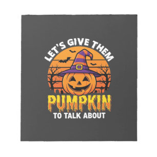Grappige Pompoen Halloween Grappige Ontwerp2 (1)_1 Notitieblok
