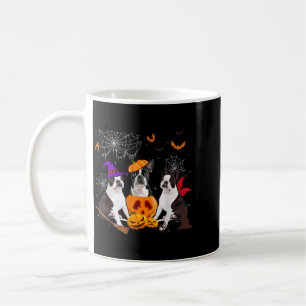 Grappige Pompoen Heks Boston Terrier Hond Hallowee Koffiemok