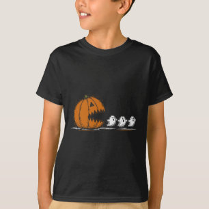 Grappige pompoen jagen spook Halloween Soky T-shirt