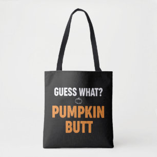 Grappige Pompoen Kont Halloween Ontwerp Draagtas