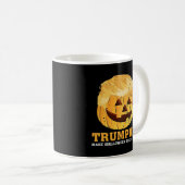 Grappige pompoen Trumpkin Halloween Koffiemok (Voorkant rechts)