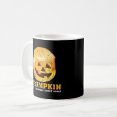 Grappige pompoen Trumpkin Halloween Koffiemok (Voorkant links)