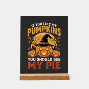 Grappige Pompoenen Halloween Taart Ontwerp_1 Acryl Bord