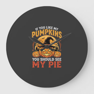 Grappige Pompoenen Halloween Taart Ontwerp_1 Grote Klok