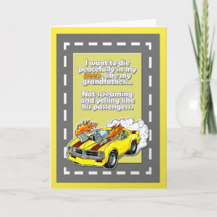 Grappige Pontiac Firebird Autograaf Kaart