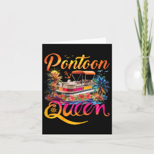 Grappige ponton koningin meisjes vrouwen Pontoonin Kaart
