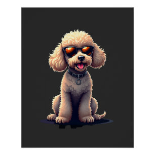 Grappige Poodle Dierenliefhebber Honden Grappig Cu Perfect Poster