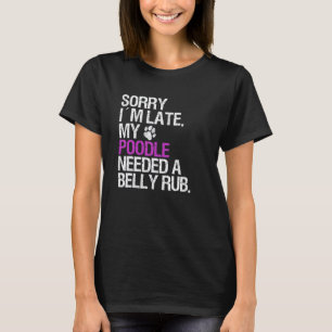Grappige Poodle-hondeneigenaar voor Meisjes Vrouwe T-shirt