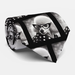 Grappige Poodle met Bril Nerd Das