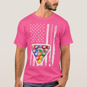 Grappige Pool Art voor biljartspeler biljartliefhe T-shirt