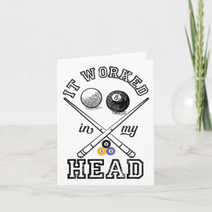 Grappige Pool Art voor mannen Vrouwen Biljart Love Kaart