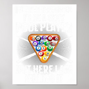 Grappige Pool Art voor mannen Vrouwen Biljart Love Poster