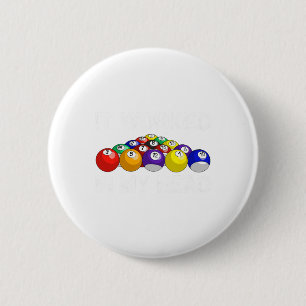 Grappige Pool Art voor mannen Vrouwen Biljart Love Ronde Button 5,7 Cm