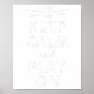 Grappige Pool Biljart Acht Ball Slogan Blijf Kalm Poster