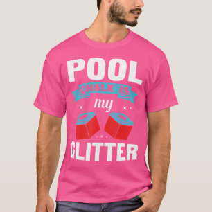 Grappige pool speler voor biljart cue krijt t-shirt