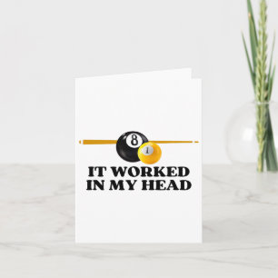 Grappige Pool Stick Pool biljart Kaart