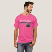Grappige Poolse Kurwa Biber Retro Synthwave Style T-shirt (Voorkant volledig)