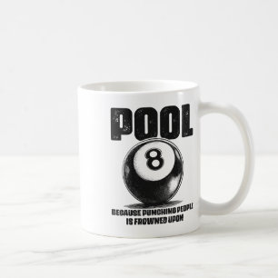 Grappige pooltafel biljart 8 LL zwart LL fronsen U Koffiemok