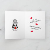 Grappige Popcorn Grap | Flirterige Koppel Kaart (Binnen)