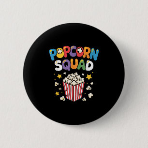 Grappige Popcorn Kunst Voor Mannen Vrouwen Kindere Ronde Button 5,7 Cm