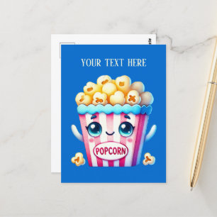 Grappige Popcorn Lovers tekst toevoegen Briefkaart