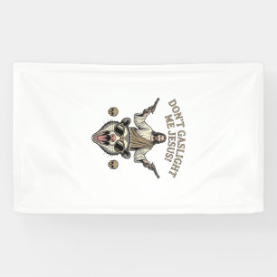 Grappige Possum Jezus Vintage Gravure Shirt Ontwer Spandoek