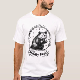 Grappige Possum Licht Verwilderde Introvert Humor  T-shirt