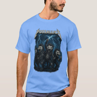 Grappige Possum Opossum Rotsontwerp voor Muziek Li T-shirt