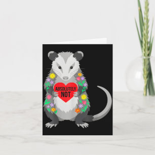 Grappige possum valentijnsdag citaat niet bloemstu kaart
