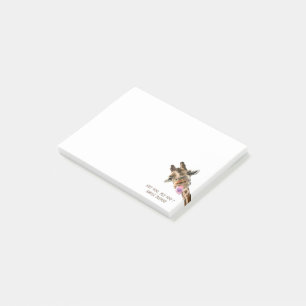 Grappige Post-it® Notities Speelse Giraf - Aangepa Notes
