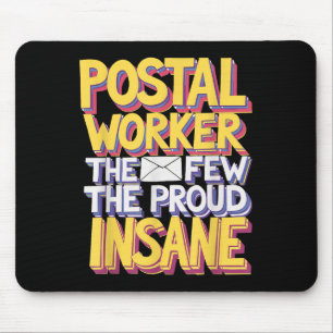 Grappige postbeambte Quote meme ontwerp Muismat