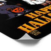 grappige poster "HALLOWEEN 1" (Hoek)