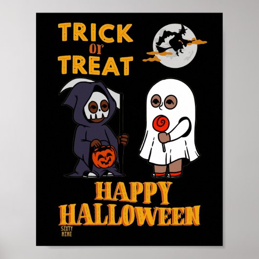 grappige poster "HALLOWEEN 1" (Voorkant)