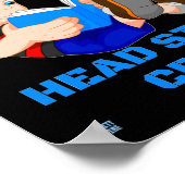 grappige poster "HEAD START CREW" (Hoek)