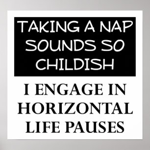 Grappige Poster Met Horizontale Pauzes