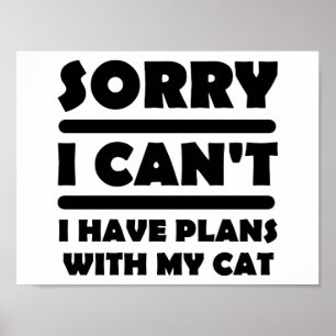 Grappige Poster Met Mijn Kat Plans