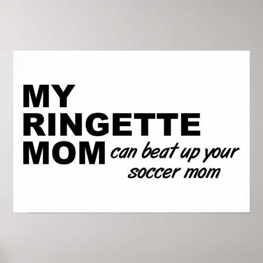 Grappige Poster Voor Ringette Moeder (Voorkant)