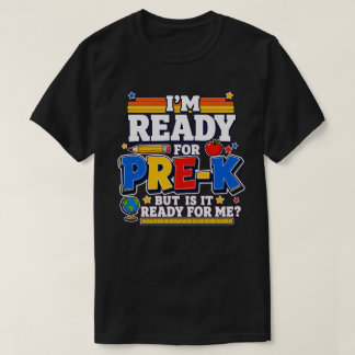 Grappige Pre-K terug naar school - Retro Kids T-sh T-shirt