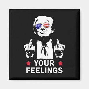 Grappige President Donald Trump Middelvinger Magneet