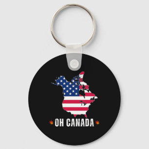 Grappige President Donald Trump Oh Canada Usa Amer Sleutelhanger
