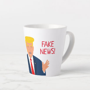 Grappige president Trump cartoon latte koffiemok Mok