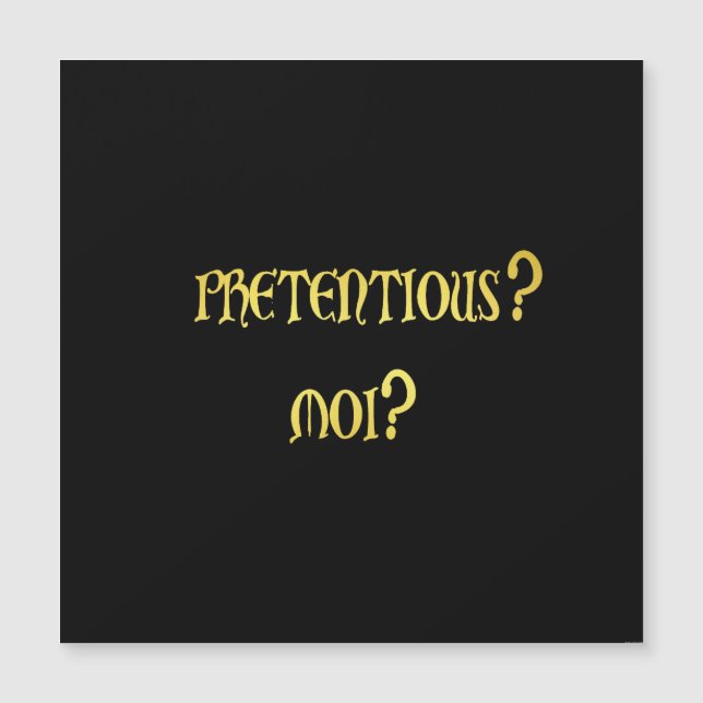Grappige Pretentieuze Grap (Voorkant)