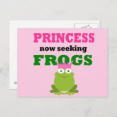 Grappige prinses briefkaart (Voorkant / Achterkant)