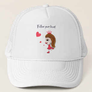 Grappige prinses trucker pet