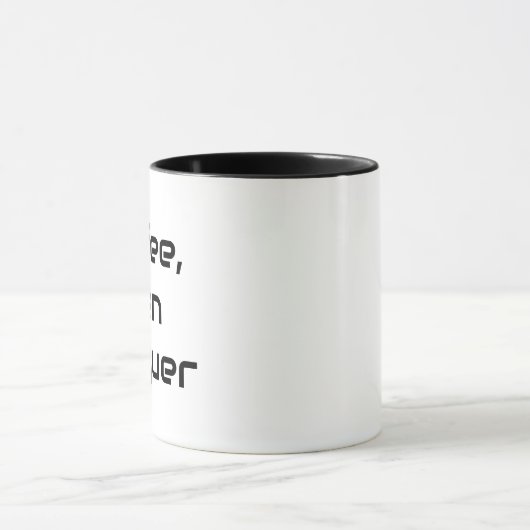 Grappige Print Coffee Mok, Conquer Quotes Gift Ide Mok (Midden)