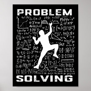 Grappige Probleemoplosser Klimmer Rotsklimmen Boul Poster